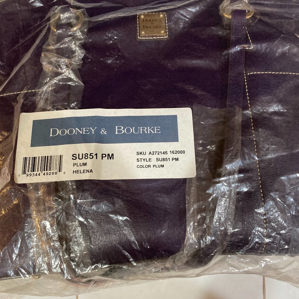 dooney & bourke Saffiano Leather Helena Shopper - Plum